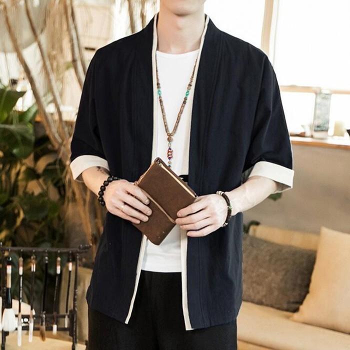 カーディガン 薄手 五分袖 メンズ アウター 綿麻 羽織 トップス 上着 コーデ おしゃれ 夏 代引不可 |  | 13