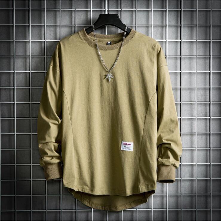 Tシャツ メンズ 長袖 無地 ロンT ティーシャツ カットソー ゆったり 不規則 後ろ長め丈 カジュアル 後ろ丈長め バックロング 代引不可 |  | 15