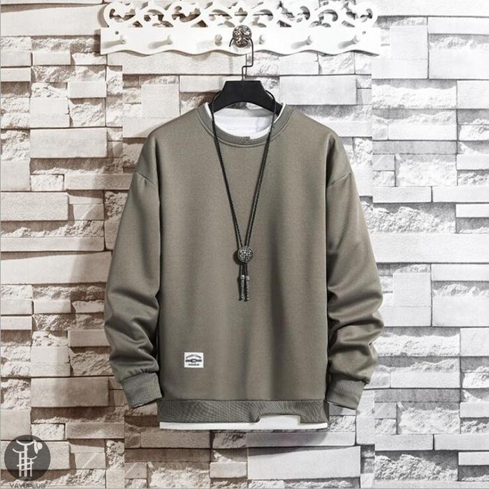 トレーナー レイヤード風Tシャツ 重ね着風 メンズ トップス 切り替え スウェット オシャレ プルオーバー 長袖 クルーネック 春服 秋服 新作 |  | 11