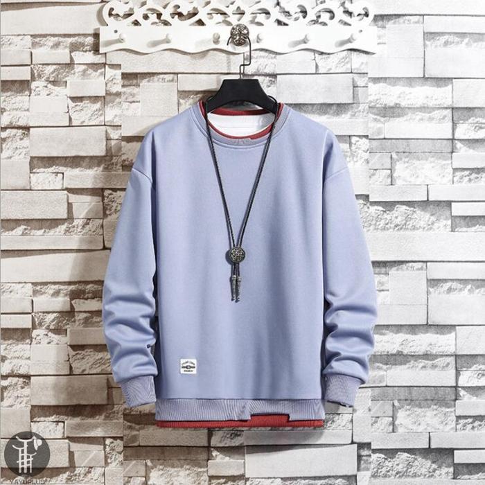 トレーナー レイヤード風Tシャツ 重ね着風 メンズ トップス 切り替え スウェット オシャレ プルオーバー 長袖 クルーネック 春服 秋服 新作 |  | 14