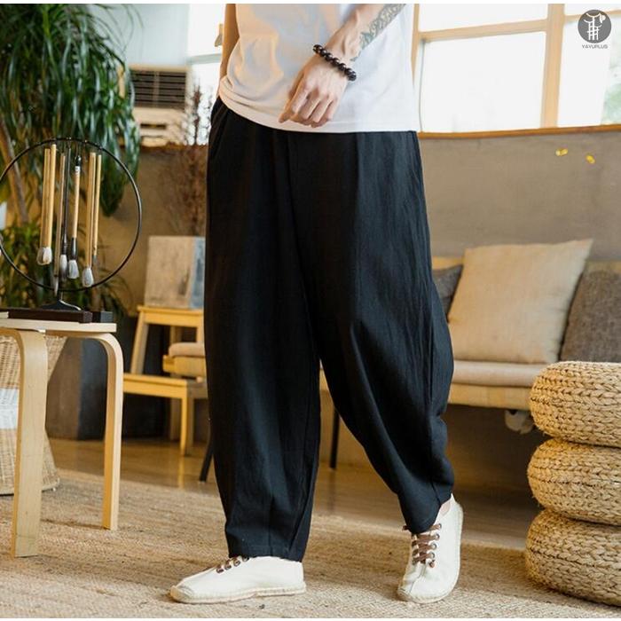 ワイドパンツ サルエルパンツ メンズ ボトムス  無地 ガウチョパンツ ロングパンツ サルエル パンツ ウエストゴム |  | 15