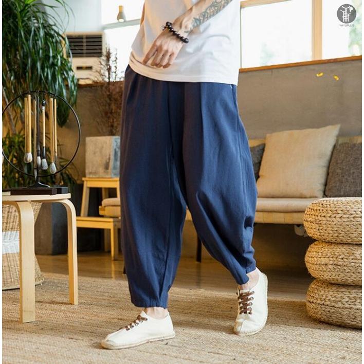 ワイドパンツ サルエルパンツ メンズ ボトムス  無地 ガウチョパンツ ロングパンツ サルエル パンツ ウエストゴム |  | 17