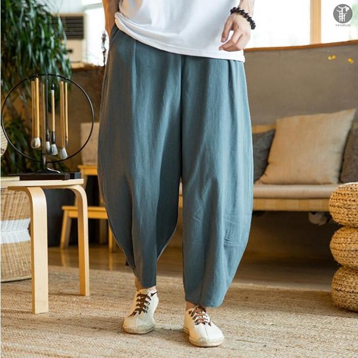 ワイドパンツ サルエルパンツ メンズ ボトムス  無地 ガウチョパンツ ロングパンツ サルエル パンツ ウエストゴム |  | 19