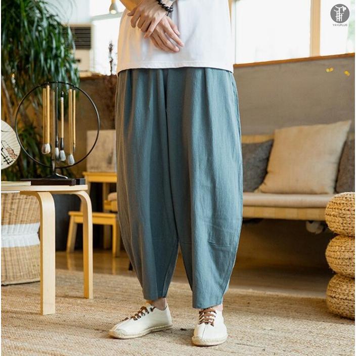ワイドパンツ サルエルパンツ メンズ ボトムス  無地 ガウチョパンツ ロングパンツ サルエル パンツ ウエストゴム |  | 20