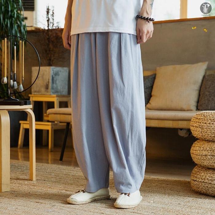 ワイドパンツ サルエルパンツ メンズ ボトムス  無地 ガウチョパンツ ロングパンツ サルエル パンツ ウエストゴム |  | 08