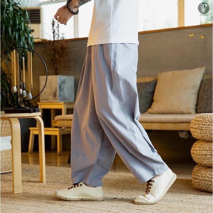 ワイドパンツ サルエルパンツ メンズ ボトムス  無地 ガウチョパンツ ロングパンツ サルエル パンツ ウエストゴム |  | 09