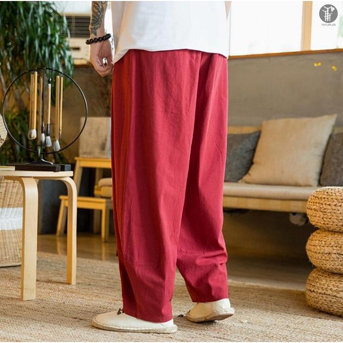 ワイドパンツ サルエルパンツ メンズ ボトムス  無地 ガウチョパンツ ロングパンツ サルエル パンツ ウエストゴム |  | 13