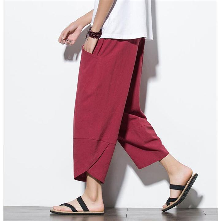 サルエルパンツ 速乾 クロップドパンツ 7分丈 綿麻パンツ メンズ サルエルパンツ ワイド リネン 薄手 快適 カジュアル ゆったり 涼しい 薄手 |  | 06