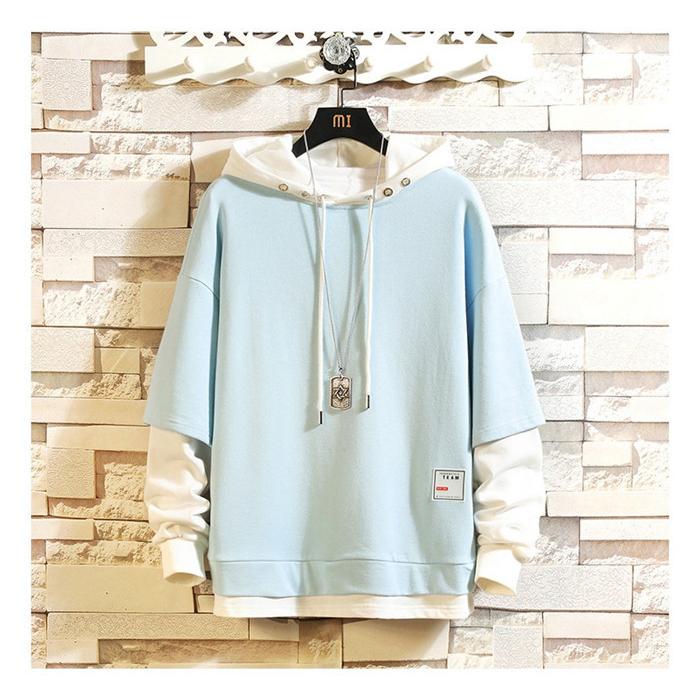 パーカー メンズ 長袖 プルオーバーパーカー 重ね着風 フード付き メンズパーカー 秋服 お兄系 おしゃれ カジュアル Hh3plmrmrt ファッション Maltawaterproofing Com