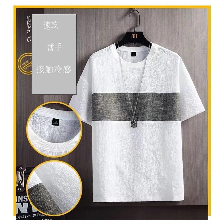 tシャツ 半袖tシャツ カットソー 半袖 メンズ トップス 半袖 夏服 接触冷感 速乾 薄手 カジュアル シルエット おしゃれ メンズ ファッション｜goodplus｜08