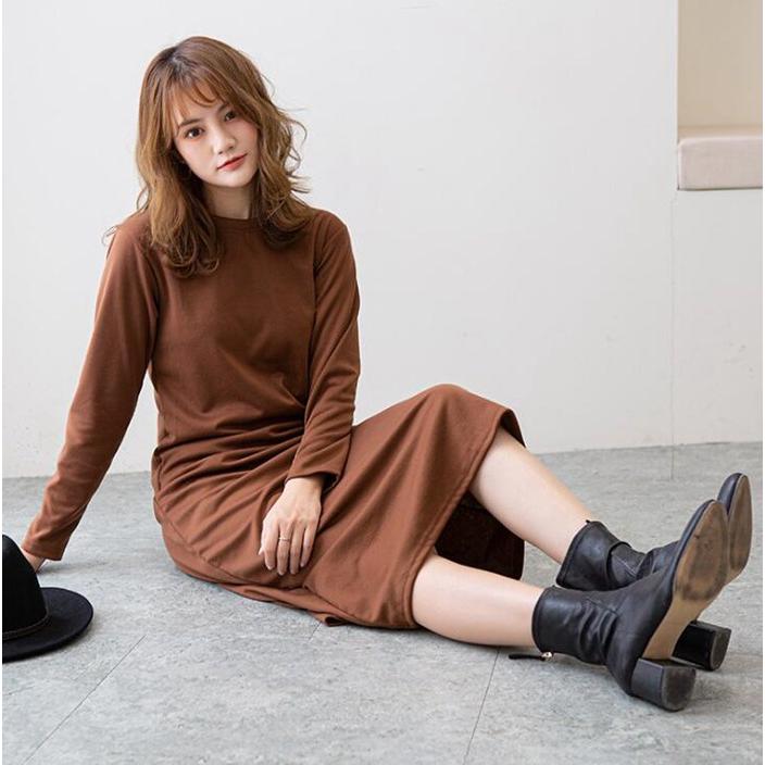 マキシワンピース レディース ワンピース 無地 長袖 UVカット ワンピース ロングワンピース フレア 秋 ルームウェア |  | 12