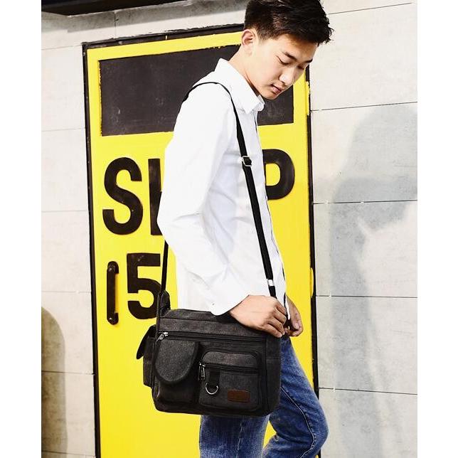 メッセンジャーバッグ ショルダーバッグ バッグ メンズ 斜めがけバッグ ビジネス 大容量 旅行 出張 ミリタリー ショルダー キャンバス |  | 10