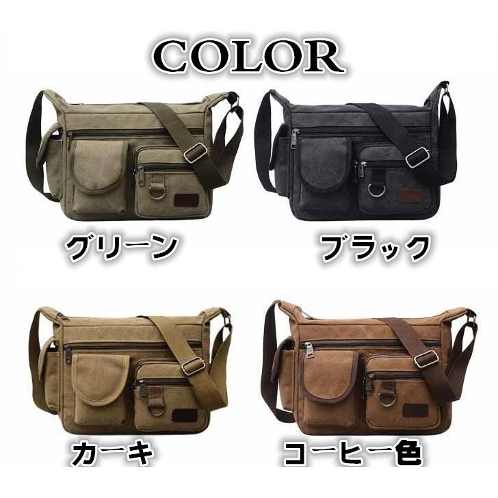 メッセンジャーバッグ ショルダーバッグ バッグ メンズ 斜めがけバッグ ビジネス 大容量 旅行 出張 ミリタリー ショルダー キャンバス |  | 02