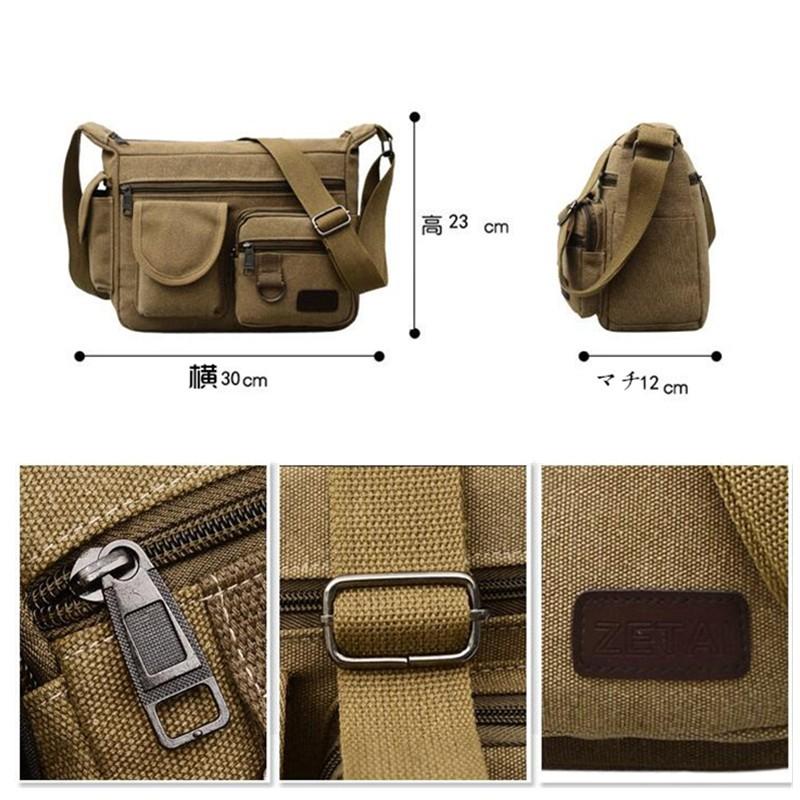 メッセンジャーバッグ ショルダーバッグ バッグ メンズ 斜めがけバッグ ビジネス 大容量 旅行 出張 ミリタリー ショルダー キャンバス |  | 04