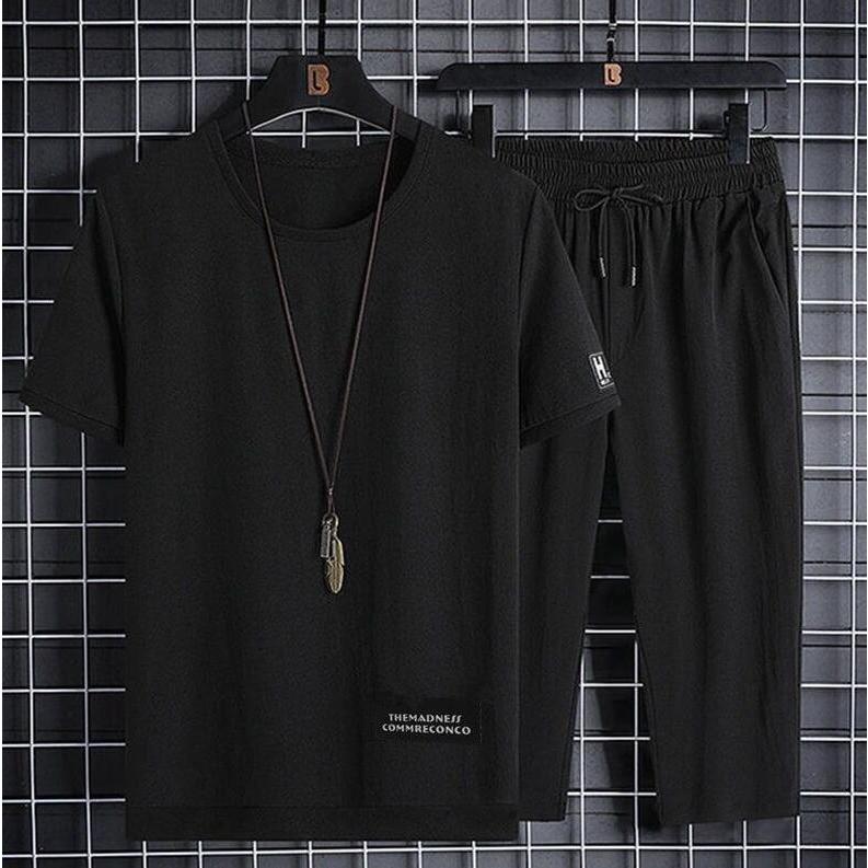 セットアップ メンズ 上下セット 半袖 7分丈ズボン トップス ハーフパンツ ボトムス 接触冷感 涼しい |  | 05