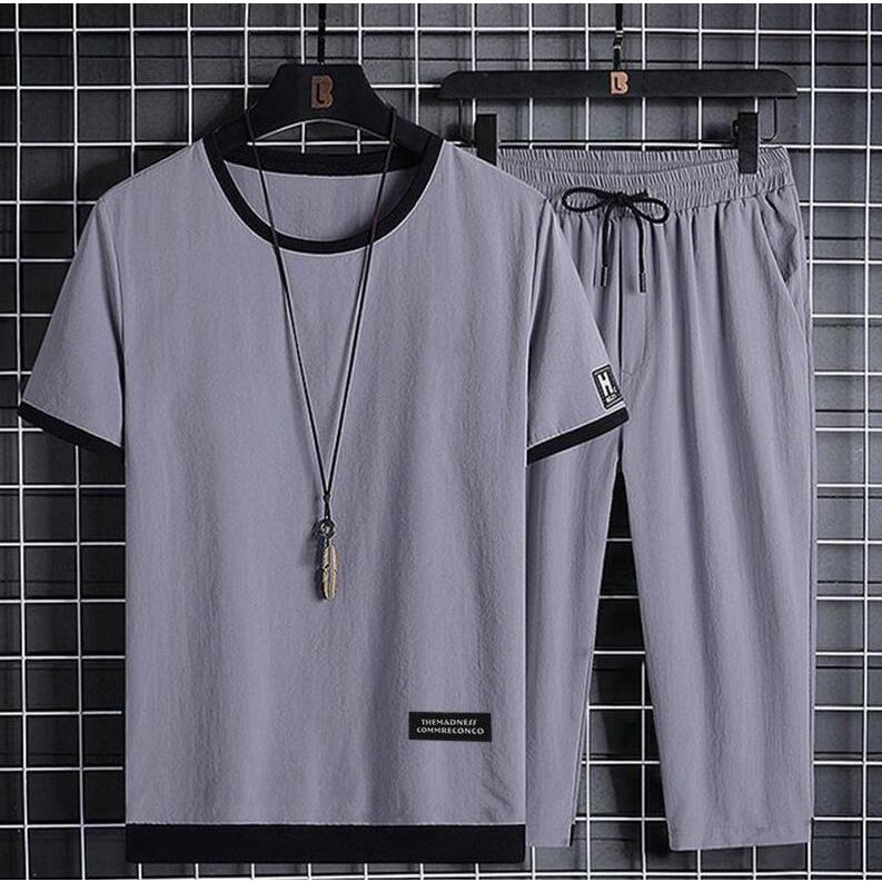 セットアップ メンズ 上下セット 半袖 7分丈ズボン トップス ハーフパンツ ボトムス 接触冷感 涼しい |  | 06