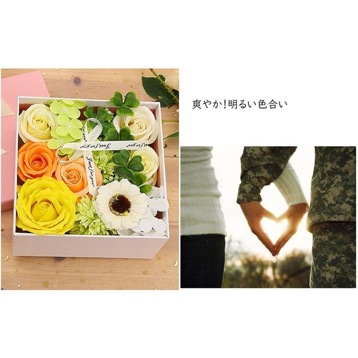 ソープフラワー ギフト ホワイトデー 母の日 バレンタインデー ホワイトデー  ボックスフラワー 造花 フラワー 石鹸花 枯れない花 スクエアボックス プレゼント |  | 12
