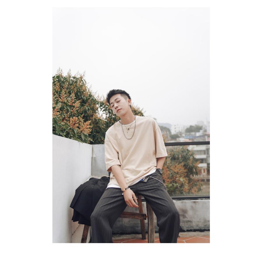 Tシャツ メンズ 重ね着風 半袖Tシャツ トップス クルーネック 半袖 ティーシャツ カジュアル おしゃれ ファッション 夏 代引不可 |  | 19