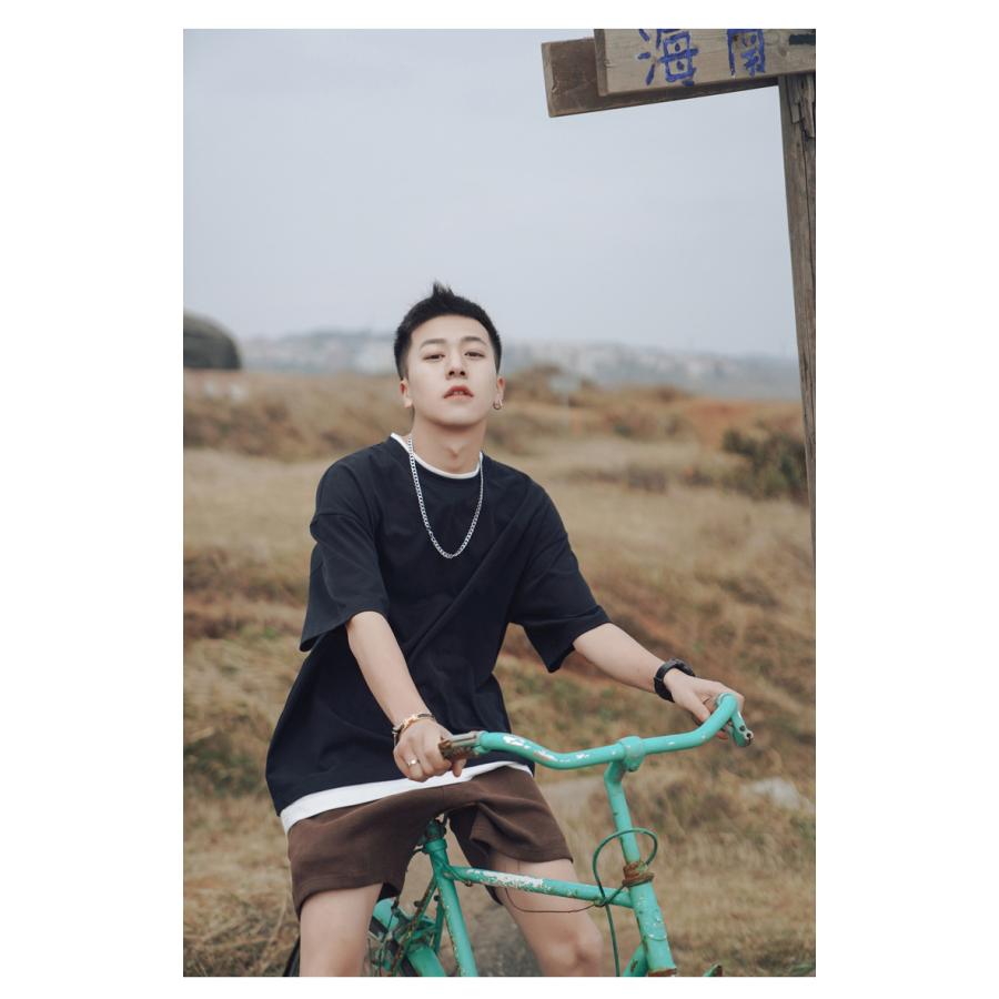 Tシャツ メンズ 重ね着風 半袖Tシャツ トップス クルーネック 半袖 ティーシャツ カジュアル おしゃれ ファッション 夏 代引不可 |  | 21