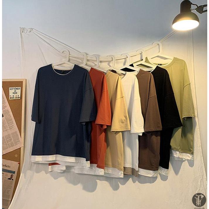 Tシャツ メンズ 重ね着風 半袖Tシャツ トップス クルーネック 半袖 ティーシャツ カジュアル おしゃれ ファッション 夏 代引不可 |  | 10