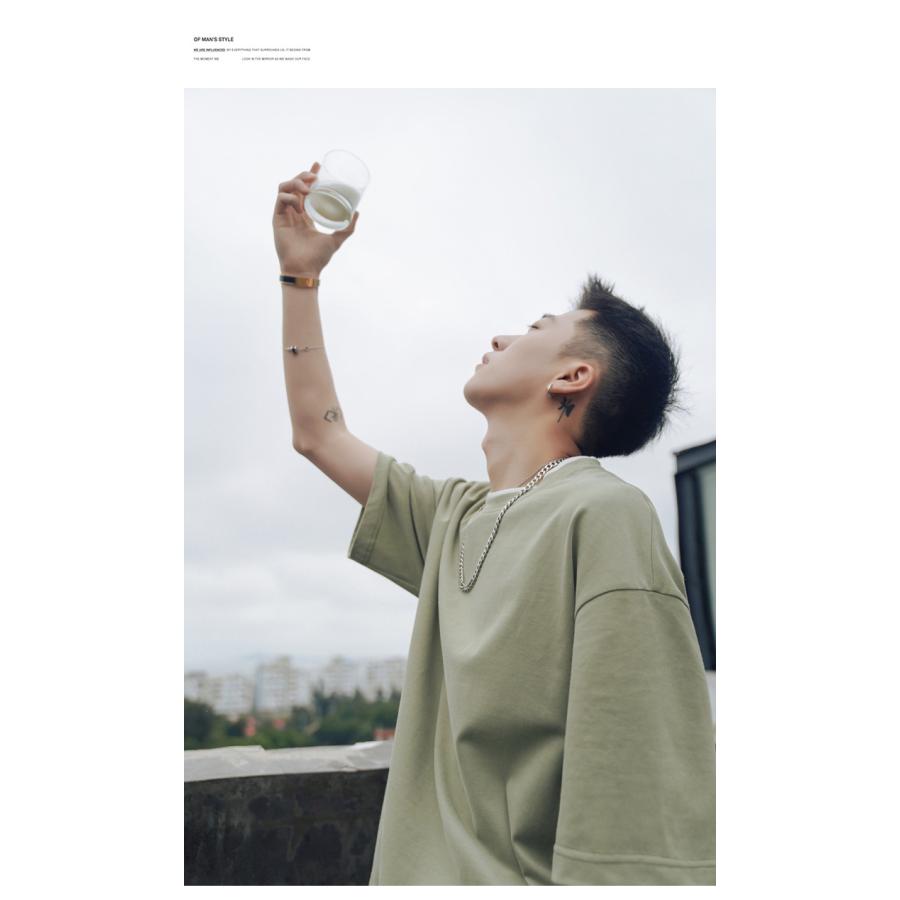 Tシャツ メンズ 重ね着風 半袖Tシャツ トップス クルーネック 半袖 ティーシャツ カジュアル おしゃれ ファッション 夏 代引不可 |  | 13