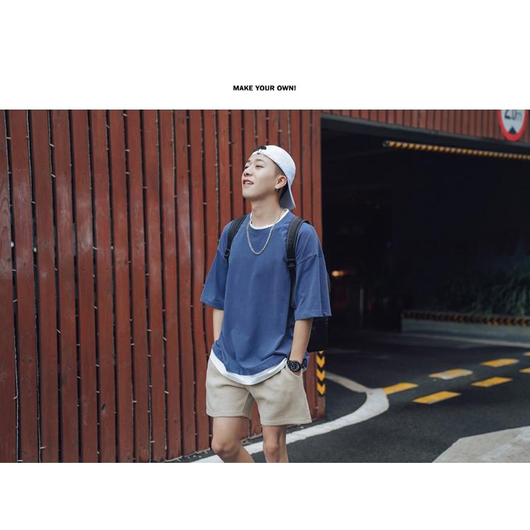 Tシャツ メンズ 重ね着風 半袖Tシャツ トップス クルーネック 半袖 ティーシャツ カジュアル おしゃれ ファッション 夏 代引不可 |  | 16