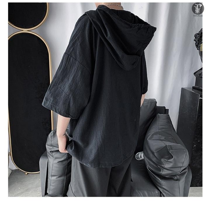 パーカー 半袖パーカー プルオーバー メンズ ゆったり パーカ トップス 無地 トップス カットソー 半袖 肌触り 部屋着 ルームウェア |  | 10