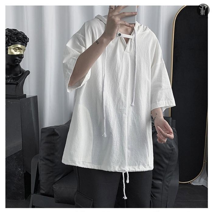 パーカー 半袖パーカー プルオーバー メンズ ゆったり パーカ トップス 無地 トップス カットソー 半袖 肌触り 部屋着 ルームウェア |  | 11