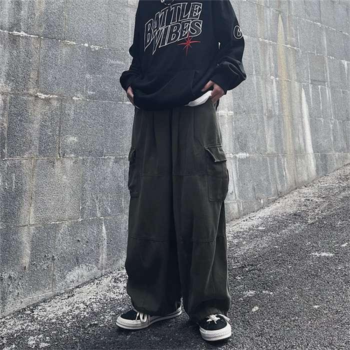 カーゴパンツ 作業着 ワイド ダンスパンツ ワークパンツ メンズ カジュアルパンツ メンズ ボトムス ロングパンツ ゆったり |  | 07