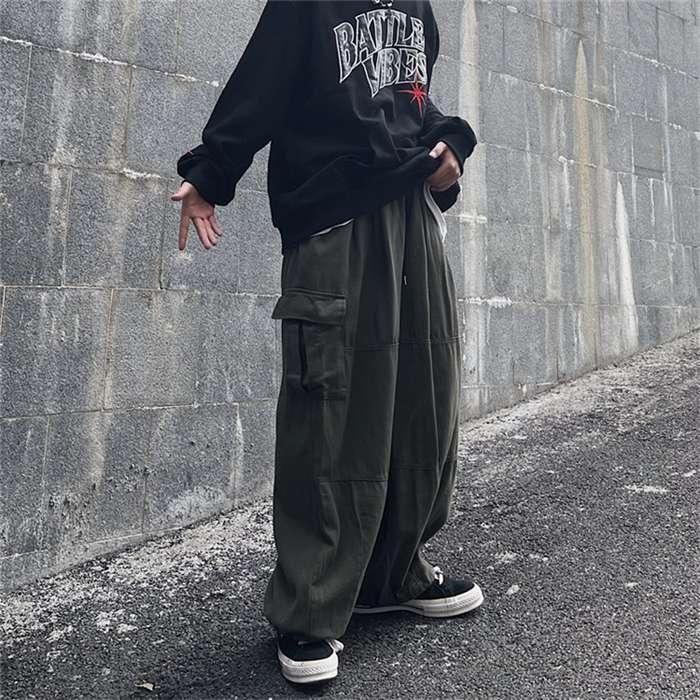 カーゴパンツ 作業着 ワイド ダンスパンツ ワークパンツ メンズ カジュアルパンツ メンズ ボトムス ロングパンツ ゆったり |  | 08