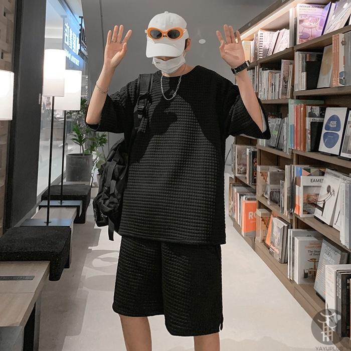 上下セット セットアップ Tシャツ ハーフパンツ 半袖 メンズ 夏 ルームウェア 部屋着 ゆったり 父の日 プレゼント |  | 05