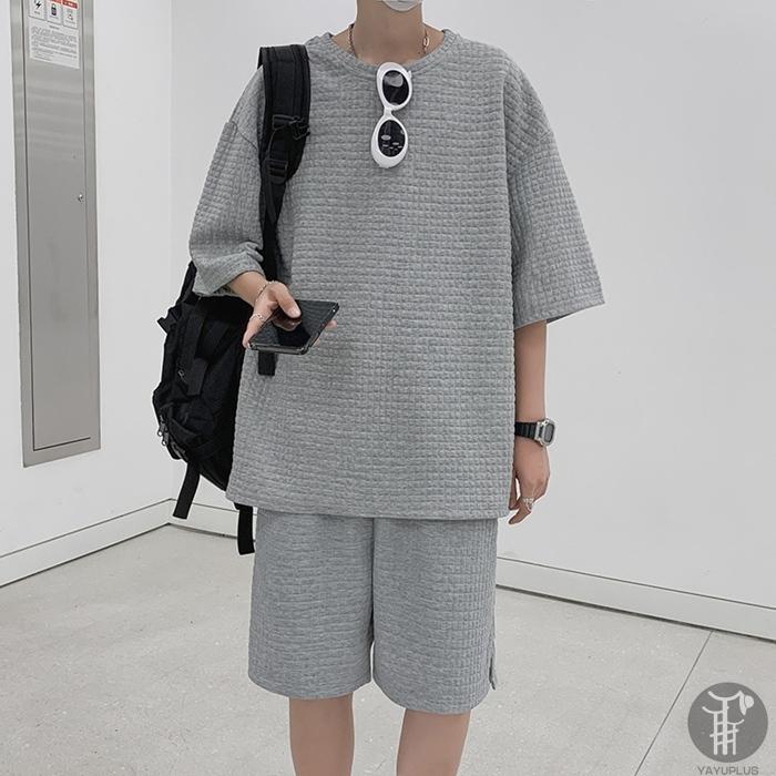 上下セット セットアップ Tシャツ ハーフパンツ 半袖 メンズ 夏 ルームウェア 部屋着 ゆったり 父の日 プレゼント |  | 07