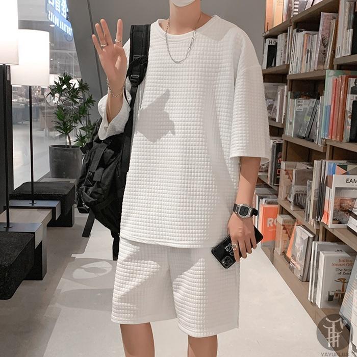 上下セット セットアップ Tシャツ ハーフパンツ 半袖 メンズ 夏 ルームウェア 部屋着 ゆったり 父の日 プレゼント |  | 09