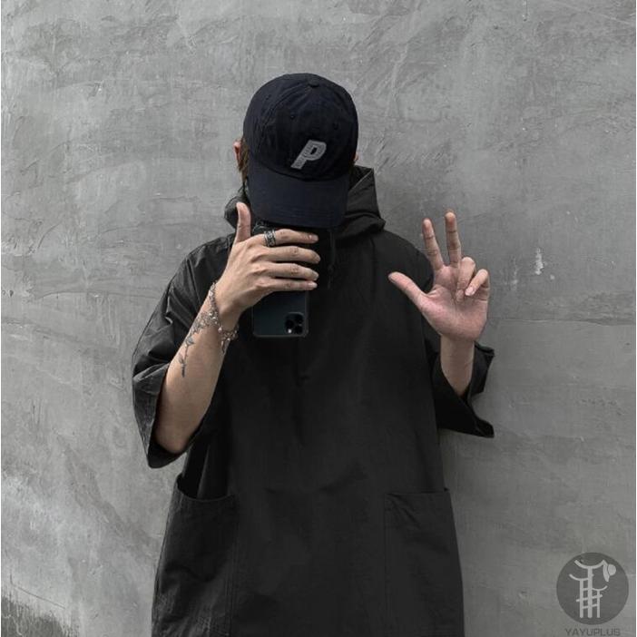 Tシャツ メンズ  五分袖 トップス パーカー 夏 カットソー フード付き Tシャツ ポッケト 軽量 快適 薄手 ブラック アーミーグリーン 代引不可 |  | 08