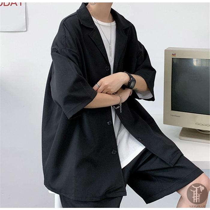 上下セット セットアップ メンズ 半袖 テーラードジャケット サマージャケット アウター ハーフパンツ トップス ボトムス カジュアル おしゃれ 代引不可 |  | 15