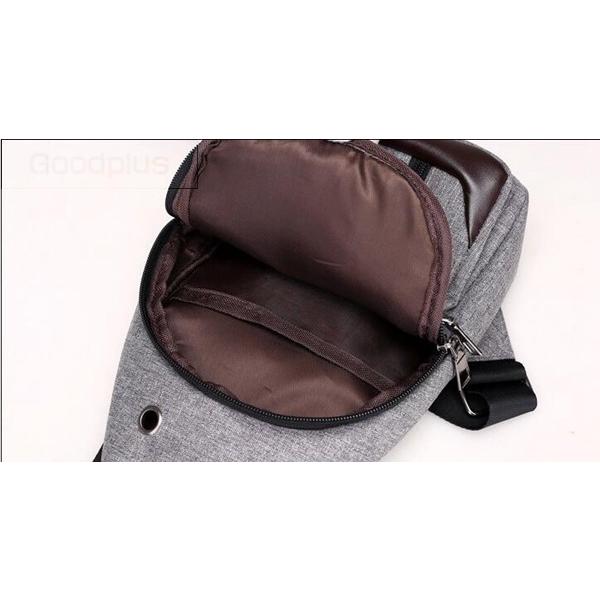 バッグで携帯充電 在庫あり 即納 USBが差せる ボディバッグ 男女兼用 ワンショルダーバッグ メンズ ショルダーバッグ レディース 代引不可 |  | 18