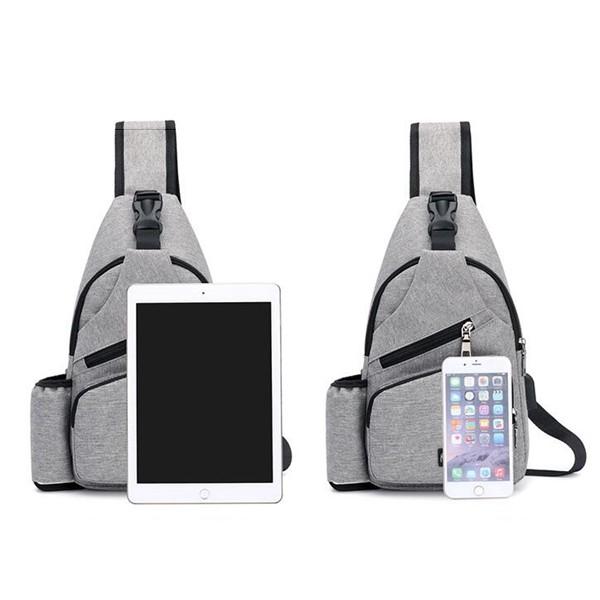 バッグで携帯充電 在庫あり 即納 USBが差せる ボディバッグ 男女兼用 ワンショルダーバッグ メンズ ショルダーバッグ レディース 代引不可 |  | 20