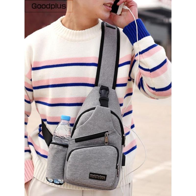 バッグで携帯充電 在庫あり 即納 USBが差せる ボディバッグ 男女兼用 ワンショルダーバッグ メンズ ショルダーバッグ レディース 代引不可 |  | 15