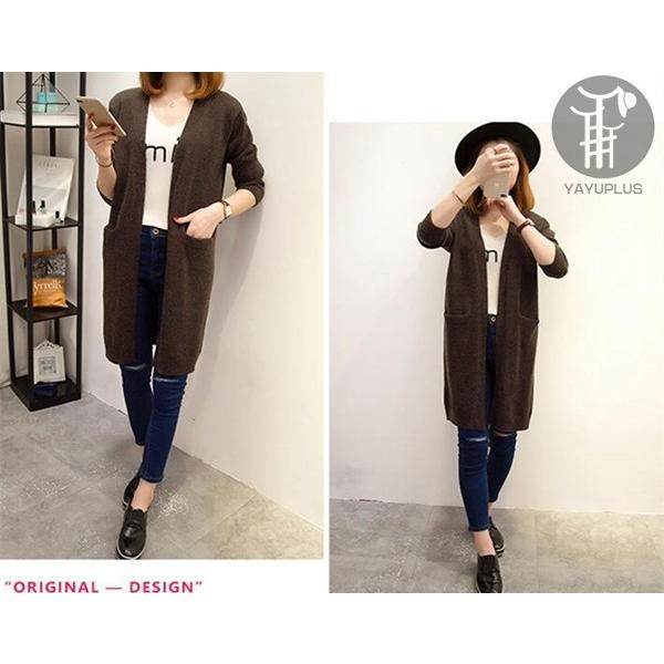 ニットカーディガン レディース ロング カーディガン 秋 冬【連続ランキング一位獲得】 ロング丈 アウター レディース トップス ゆるシルエット 体型カバー |  | 11