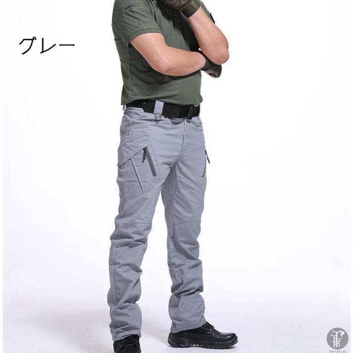 カーゴパンツ メンズ ボトムス ワークパンツ 作業ズボン 多機能 長ズボン 無地 通勤 ファッション |  | 05
