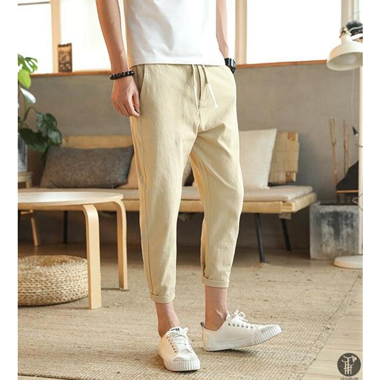 テーパードパンツ メンズ ジョガーパンツ カジュアル ロングパンツ 九分丈 ボトムス ウエストゴム 脚長効果 代引不可 |  | 21
