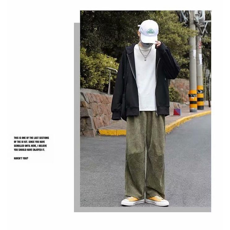 VESPDPT コーデュロイワイドジョガーパンツ オリーブグリーン VESPDPT コーデュロイワイドジョガーパンツ オリーブグリーン