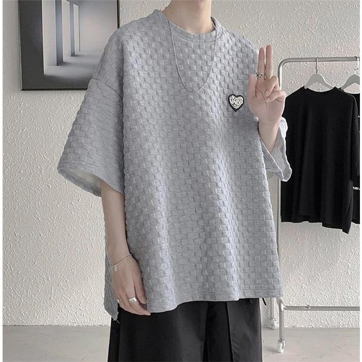 半袖Ｔシャツ メンズ ワッフル 半袖カットソー ビッグシルエット 大きサイズ カジュアル 通気 快適 ゆったりー ルームウェア 夏物 |  | 07