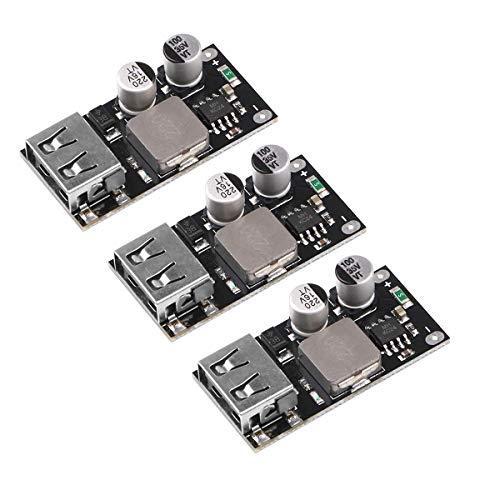 3個dc Dc降圧コンバータ6v 32vから3v 12vへの調整可能な電源降圧モジュール24vから12v くらしを楽しむアイテム 5v 3vシングルusb電圧レギュレータ急速
