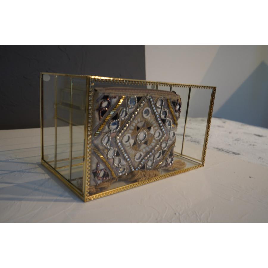 ジュエリーボックス ガラス 宝石箱 大容量 透明 アクセサリーケース 引出し三段 コレクションケース 高級展示 ピアス 指輪 化粧品収納