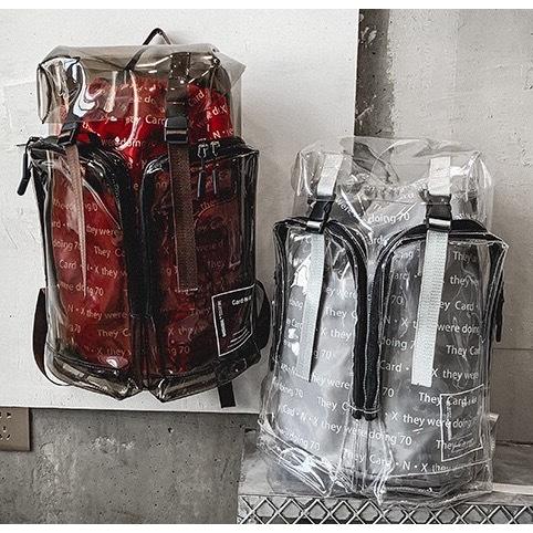 本物の リュック おしゃれ スケルトン バックパック 透明 内袋付き 大容量 個性的 ファッションバッグ 通学 2way バック 撥水仕様 耐強性抜群 サイクリング Materialworldblog Com