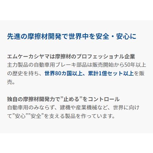 ラフテレーンクレーン カトー MR130 MR130M MR130R MR130RM MR130RI フロント 形状確認必要 ４枚 ブレーキパッド ディスクパッド 国産 ＭＫカシヤマ製_3