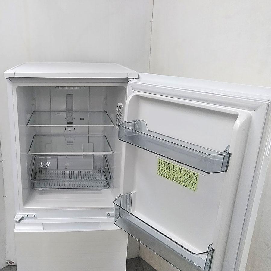 地域限定自社配達 シャープ ノンフロン2ドア冷凍冷蔵庫 SJ-D15H-W