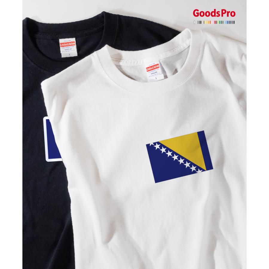 Tシャツ ボスニア・ヘルツェゴビナ 国旗 : のぼり旗 グッズプロ - 通販