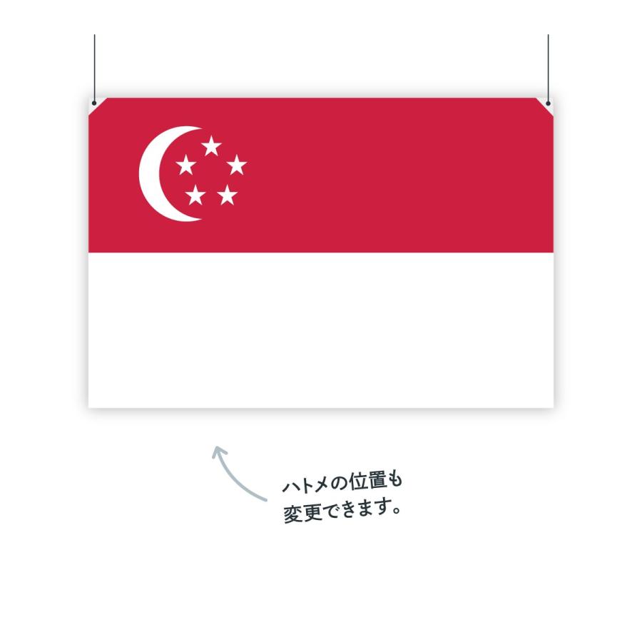 シンガポール共和国 国旗 W150cm H100cm｜goods-pro｜03